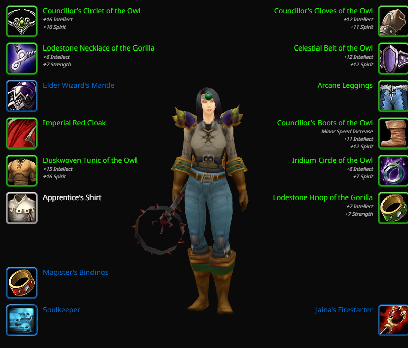Human female mage nightslayer 10