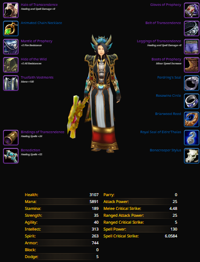 Human female priest nightslayer