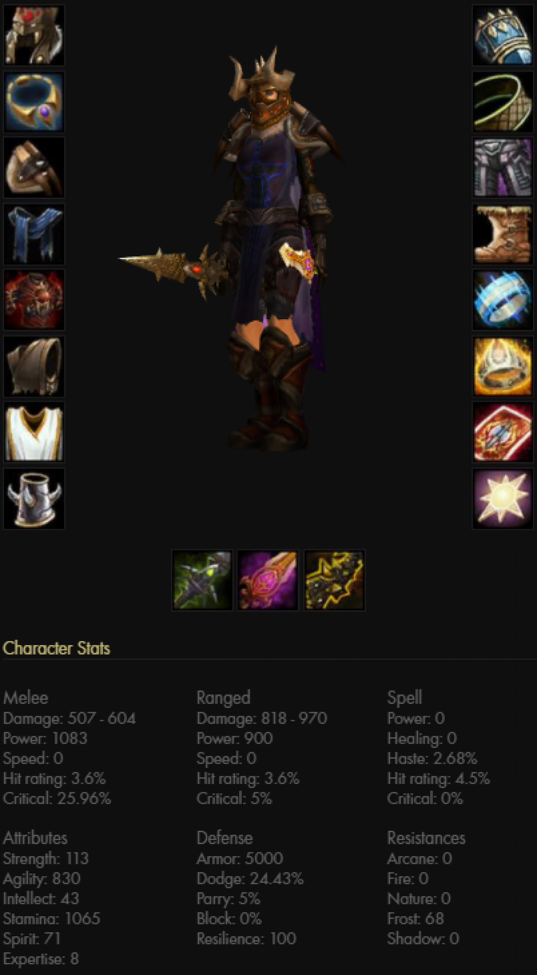 Human female rogue frostmourne 2
