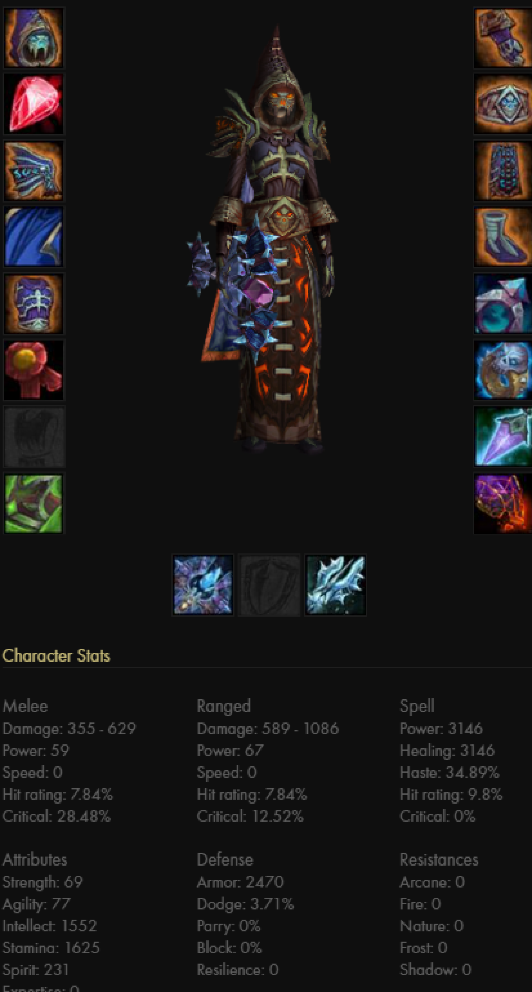 Human female warlock icecrown