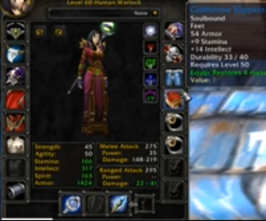 Human female warlock turtle wow 9