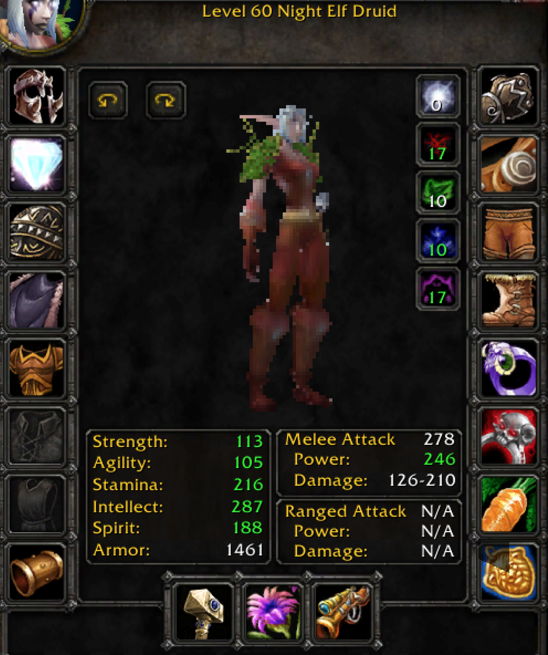 Night elf female druid golemagg