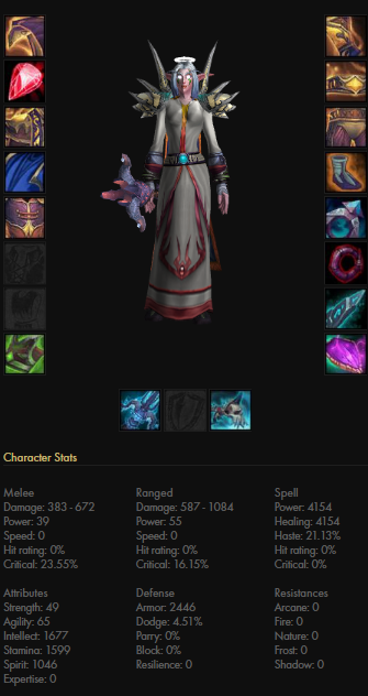 Night elf female priest lordaeron