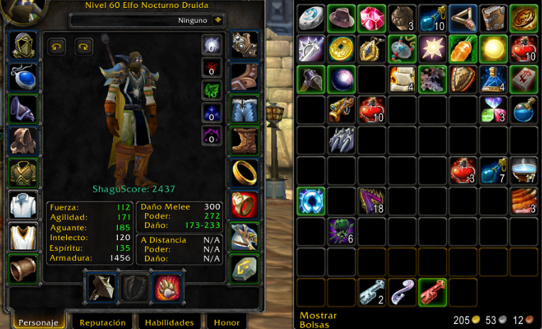Night elf male druid south seas 2