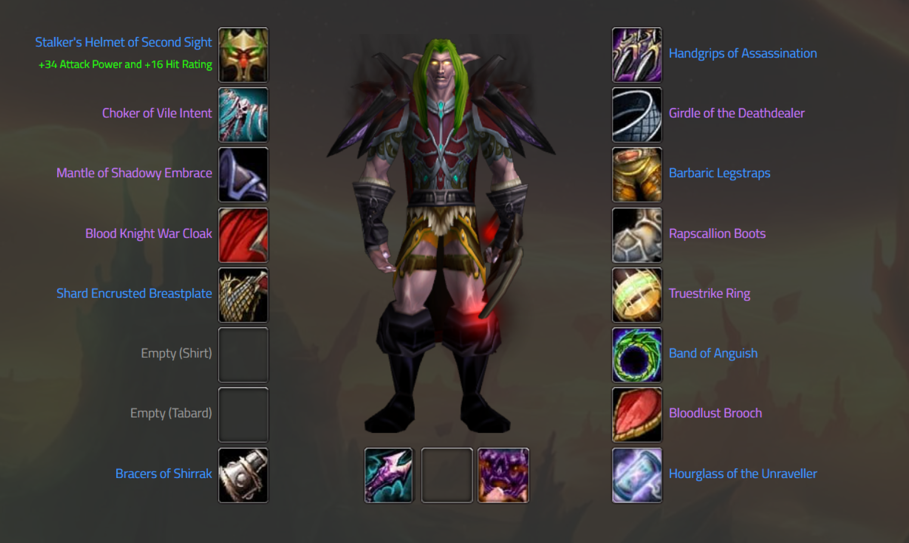 Night elf male hunter firemaw 3