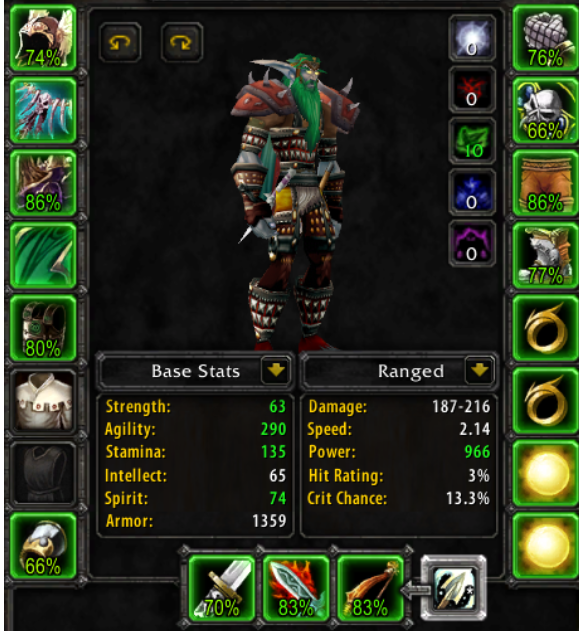 Night elf male hunter turtle wow 11