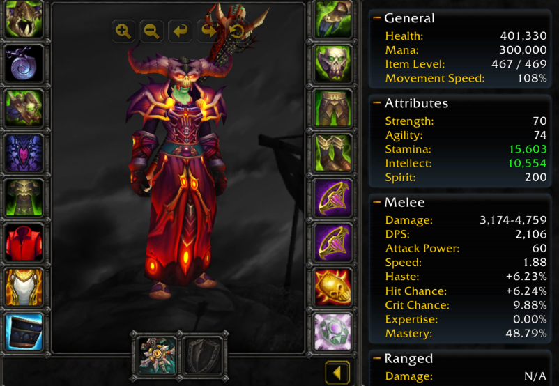 Orc female warlock faerlina