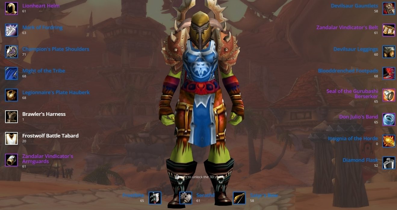 Orc female warrior thunderstrike