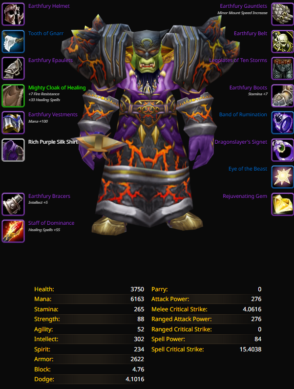 Orc male shaman thunderstrike
