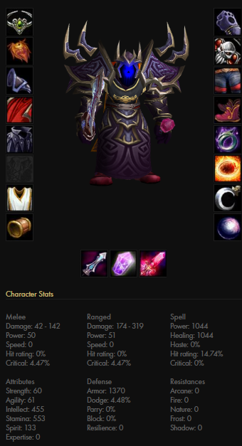 Orc male warlock onyxia 4