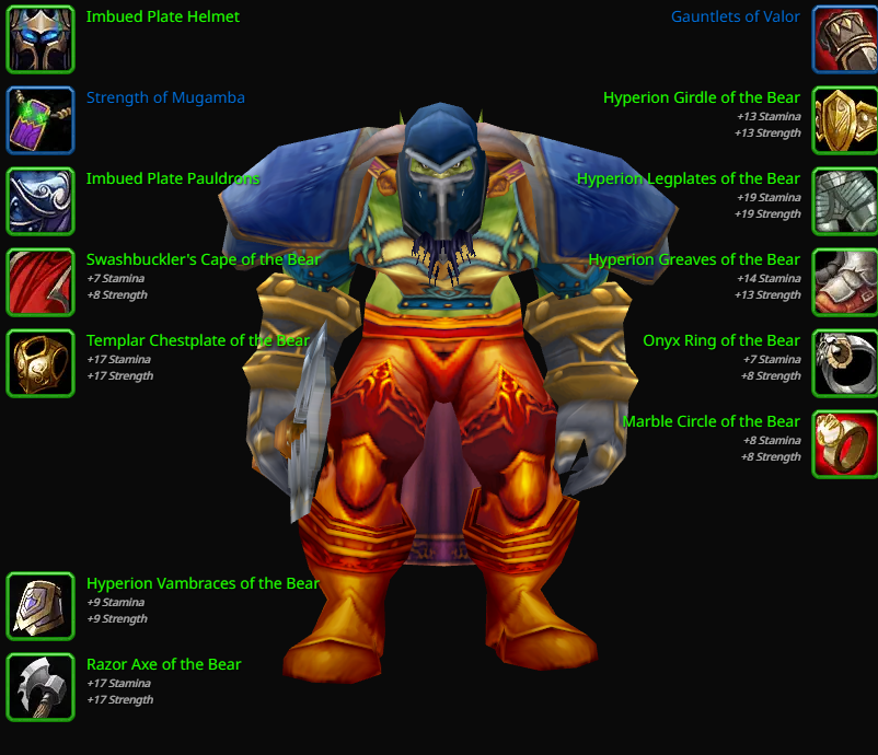 Orc male warrior nightslayer 15