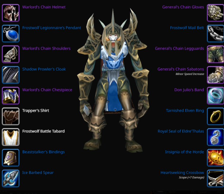 Rank 13 Troll male hunter dreamscythe