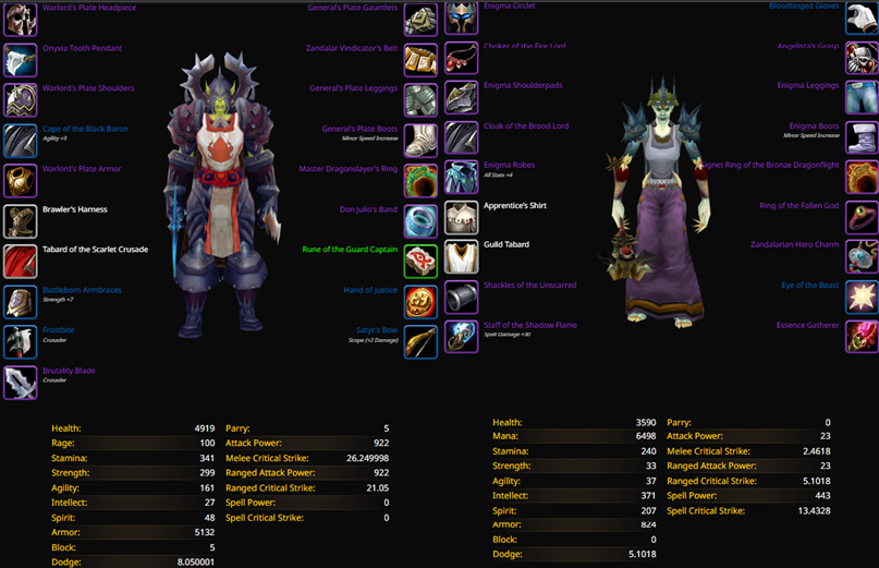 Rank 13 orc female warrior nightslayer