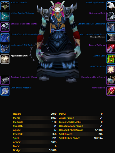Troll male mage nightslayer 13