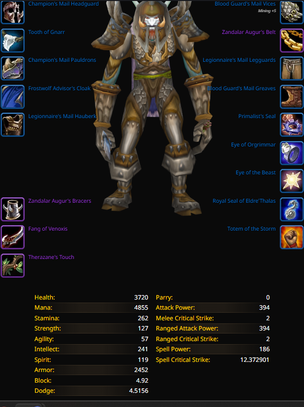 Troll male shaman spineshatter 2