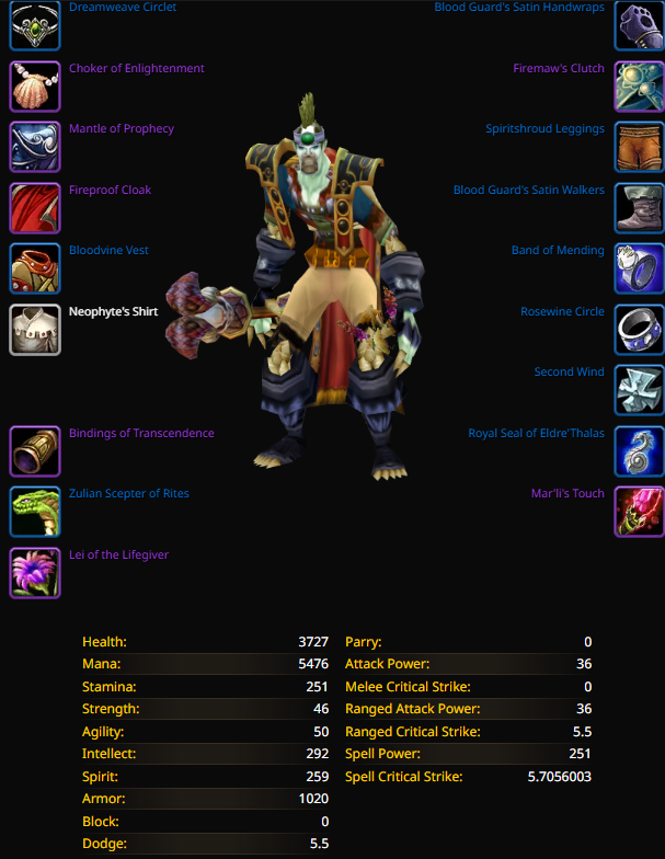 Undead male priest nightslayer 7