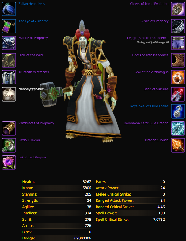 Undead male priest nightslayer 9