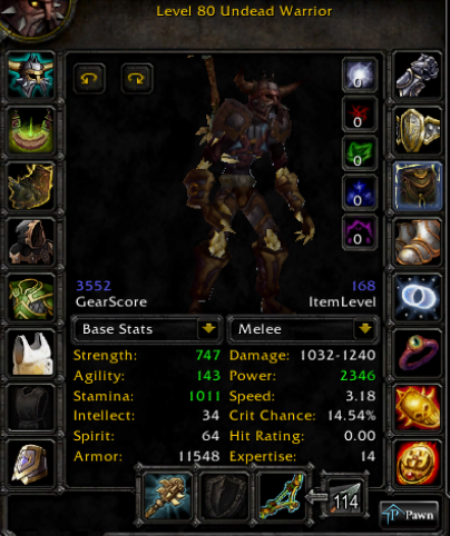 Undead male warrior mograine 2